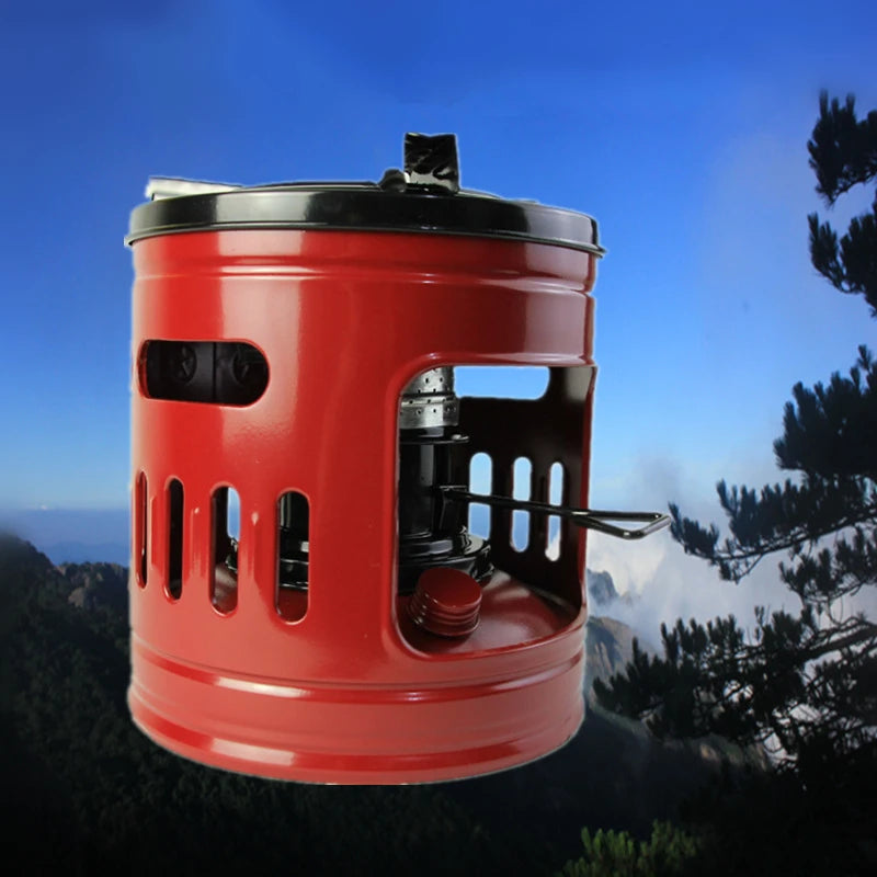 Vilead Kerosene Camping Stove Heater 10 Wick Outdoor Cooking Coal Oil Burner for Hiking Picnic BBQ Travel Wild Camping Equipment