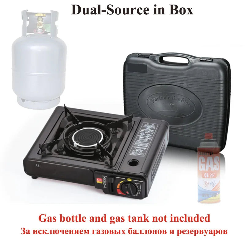 Portable Outdoor Infrared Ceramic Cassette Butane Gas Stove Camping Picnic Cooker Windproof Energy Saving BBQ Cooking Kitchen
