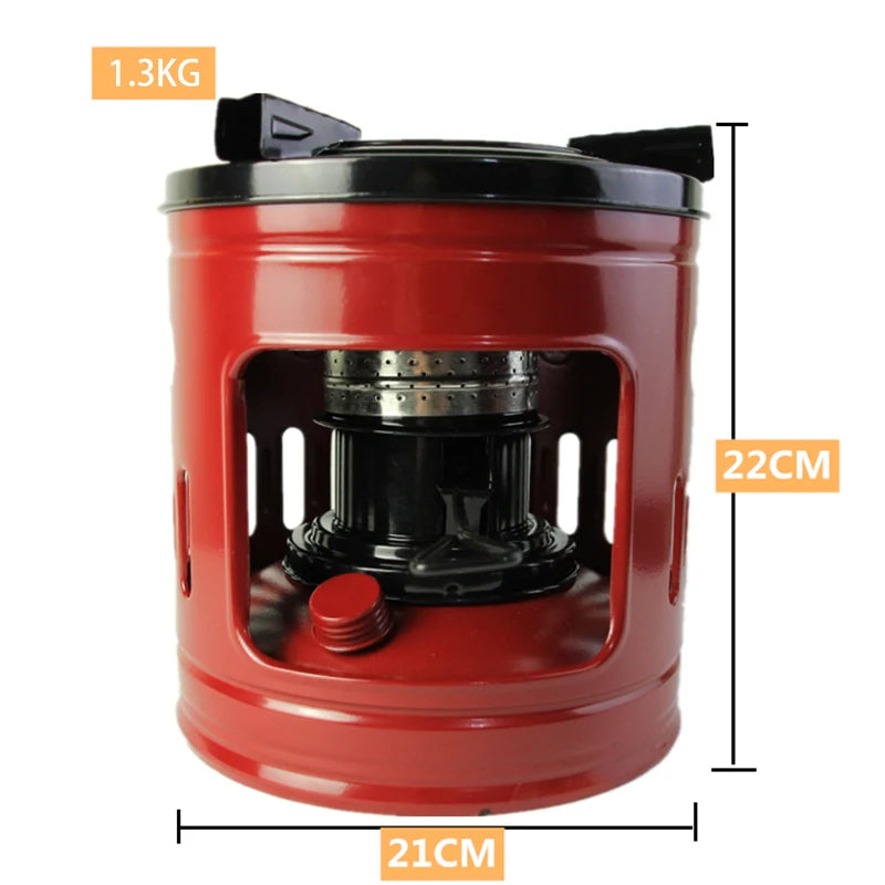 Vilead Kerosene Camping Stove Heater 10 Wick Outdoor Cooking Coal Oil Burner for Hiking Picnic BBQ Travel Wild Camping Equipment