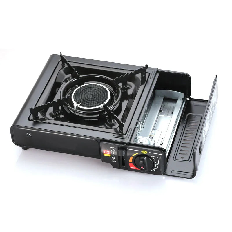 Portable Outdoor Infrared Ceramic Cassette Butane Gas Stove Camping Picnic Cooker Windproof Energy Saving BBQ Cooking Kitchen