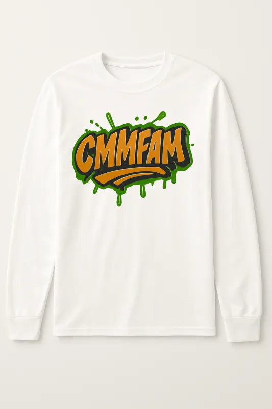 Vivid Vibes: CMMFAM Splash! - Men's Long Sleeved T-Shirt