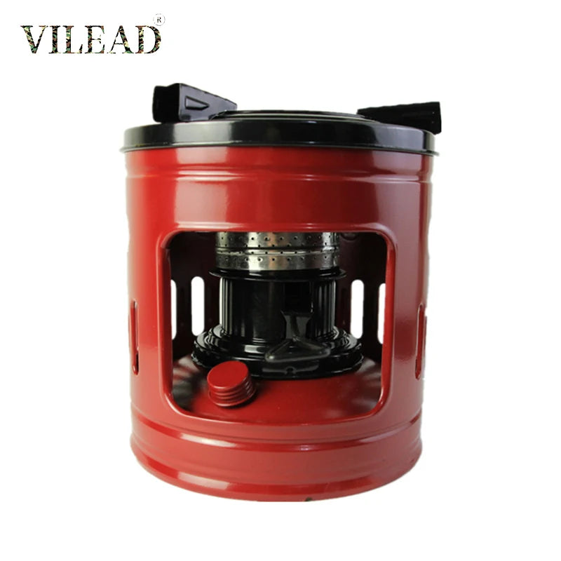 Vilead Kerosene Camping Stove Heater 10 Wick Outdoor Cooking Coal Oil Burner for Hiking Picnic BBQ Travel Wild Camping Equipment