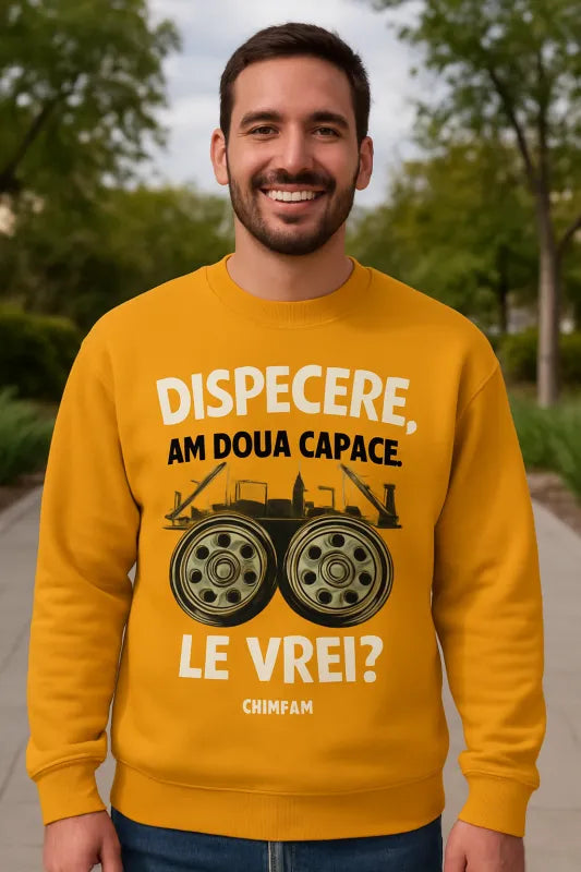 Wheel Deal: Dual Hubcaps Adventure - Unisex Sweatshirt